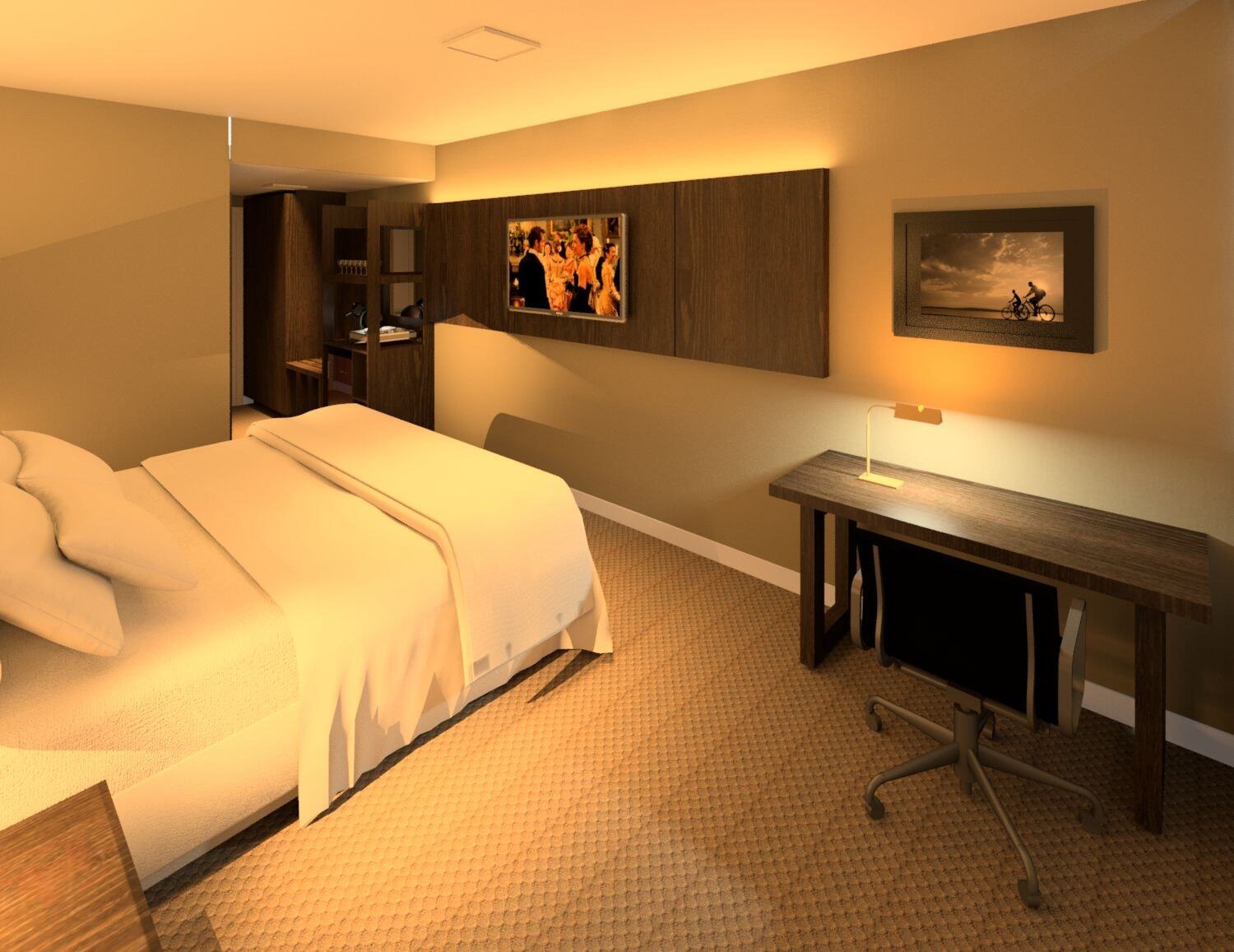 Transamerica Collection Goiânia Kültér fotó A bedroom designed with the help of a computer.